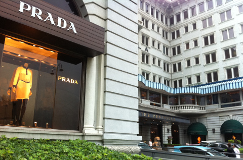 Tienda de Prada en Hong Kong. Tienda de Prada en Hong Kong.
