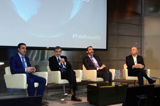 Álvaro Sánchez, de Nokia; Luis Miguel Gilpérez, presidente de Telefónica España; José Antonio López, presidente de Ericsson España, y Joaquín Mata, de Telefónica España Álvaro Sánchez, de Nokia; Luis Miguel Gilpérez, presidente de Telefónica España; José Antonio López, presidente de Ericsson España, y Joaquín Mata, de Telefónica España