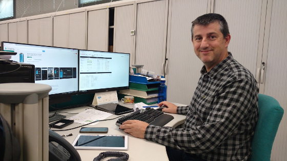 Joan Sarola, Responsable de Sistemas de Hermes Comunicacions. Joan Sarola, Responsable de Sistemas de Hermes Comunicacions.