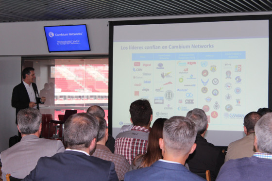Martín de la Serna, vicepresidente de EMEA de Cambium Networks, durante el evento WirelessFABRIC Madrid – Es tiempo de Cambium Martín de la Serna, vicepresidente de EMEA de Cambium Networks, durante el evento WirelessFABRIC Madrid – Es tiempo de Cambium