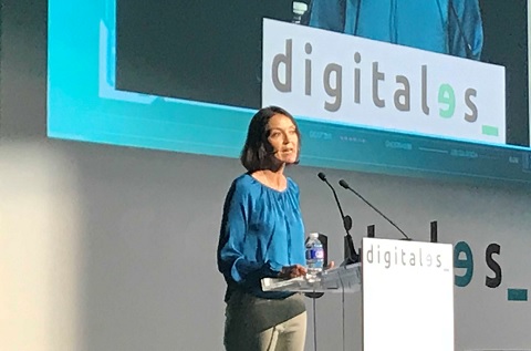 La ministra de Industria, Comercio y Turismo, Reyes Maroto, durante la inauguración de Digitales La ministra de Industria, Comercio y Turismo, Reyes Maroto, durante la inauguración de Digitales