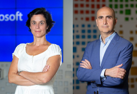 Gloria Macías-Lizaso y Jesús Galindo, de Microsoft Gloria Macías-Lizaso y Jesús Galindo, de Microsoft