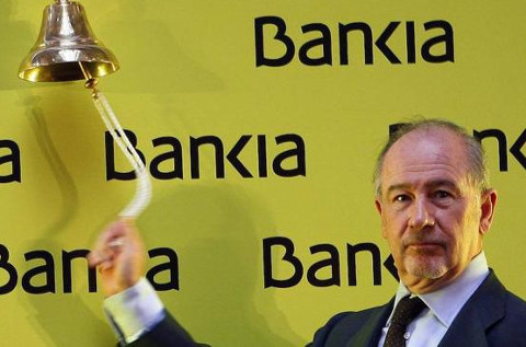 Rodrigo Rato, en la salida a Bolsa de Bankia. 