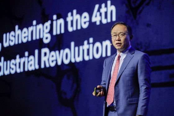 David Wang, director del Consejo Ejecutivo de Huawei, durante el Global Mobile Broadband Forum 2018. David Wang, director del Consejo Ejecutivo de Huawei, durante el Global Mobile Broadband Forum 2018.