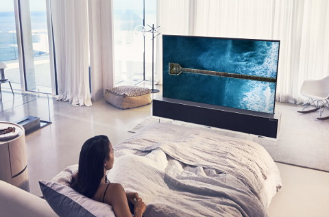Televisor enrollable de LG. Televisor enrollable de LG.