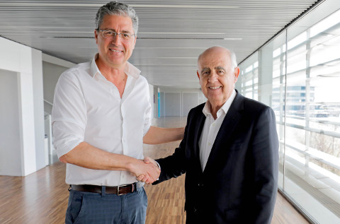 Ignacio Herrero, de Flexygo, Antonio Noblejas, director general de Edem. Ignacio Herrero, de Flexygo, Antonio Noblejas, director general de Edem.