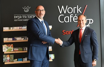Santander y Telefónica ponen en marcha la primera oficina bancaria 5G de Europa. Santander y Telefónica ponen en marcha la primera oficina bancaria 5G de Europa.