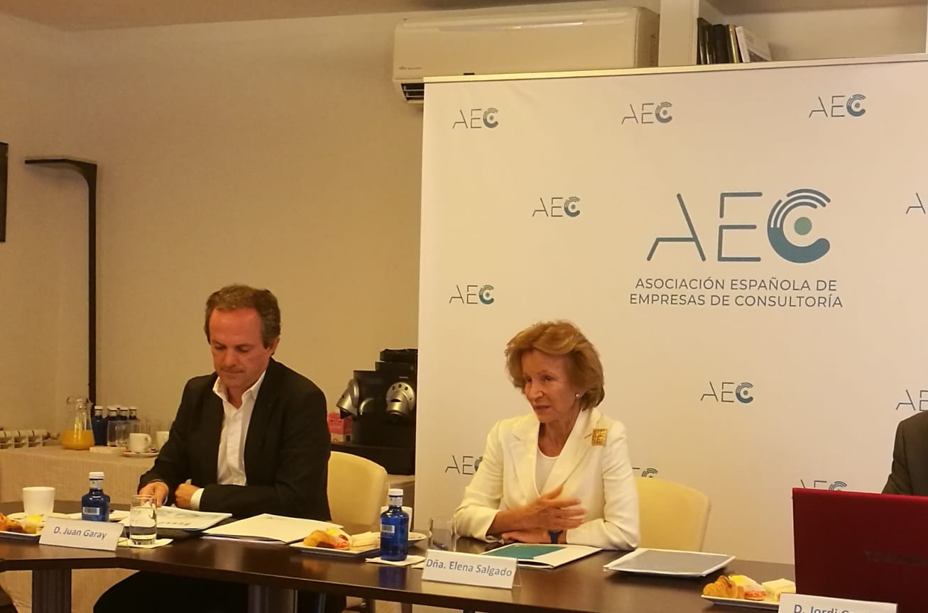 Elena Salgado, presidenta de la AEC. Elena Salgado, presidenta de la AEC.
