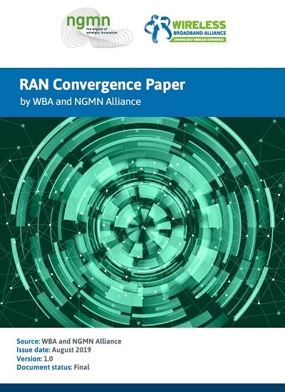 RAN Convergence Paper: convergencia Wi-Fi y 5G. RAN Convergence Paper: convergencia Wi-Fi y 5G.