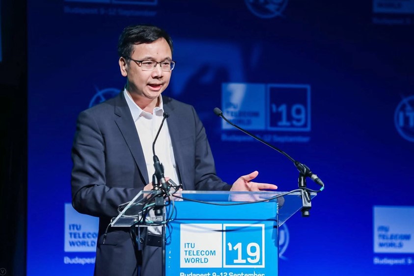 Yang Chaobin, presidente de la línea de productos 5G de Huawei. Yang Chaobin, presidente de la línea de productos 5G de Huawei.