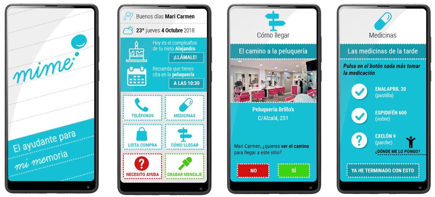 Aplicación MiMe de Ibermática. Aplicación MiMe de Ibermática.