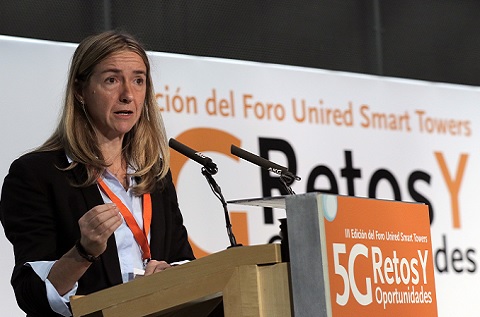La presidenta de UNIRED, Matxalen Lauzirika, durante la III edición del Foro Unired Smart Towers La presidenta de UNIRED, Matxalen Lauzirika, durante la III edición del Foro Unired Smart Towers
