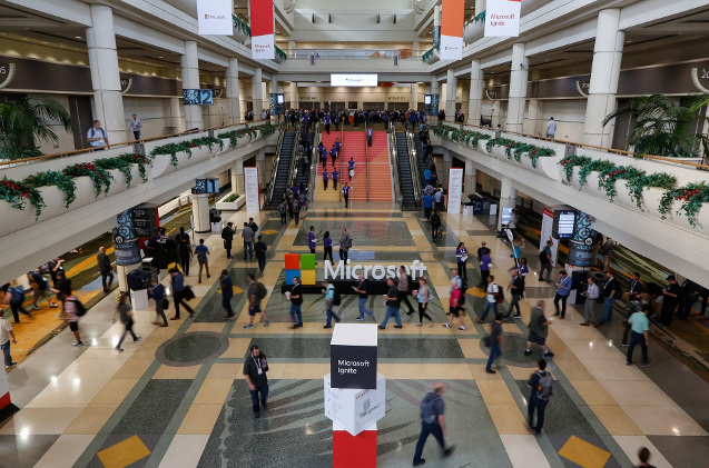 Aspecto del Microsoft Ignite 2019. Aspecto del Microsoft Ignite 2019.