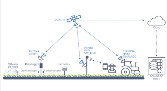 Funcionamiento de la tecnología satelital para Agricultura 4.0 Funcionamiento de la tecnología satelital para Agricultura 4.0