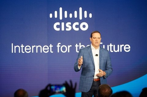 Chuck Robbins durante la presentación de las novedades de Cisco en San Francisco (EE.UU.). Chuck Robbins durante la presentación de las novedades de Cisco en San Francisco (EE.UU.).
