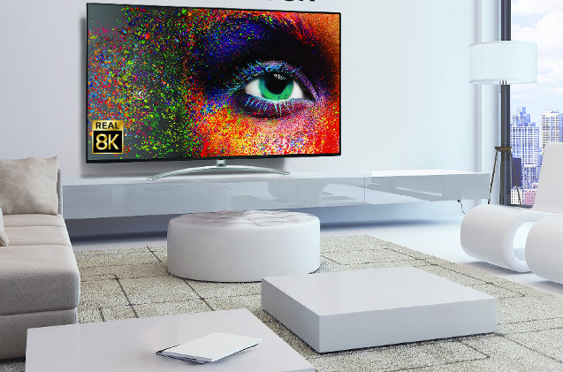 Televisor 8K de LG presentado en el CES 2020. Televisor 8K de LG presentado en el CES 2020.