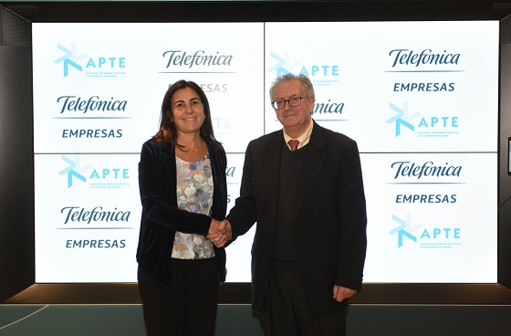Acuerdo Telefónica y la Asociación de Parques Científicos y Tecnológicos de España (APTE). Acuerdo Telefónica y la Asociación de Parques Científicos y Tecnológicos de España (APTE).