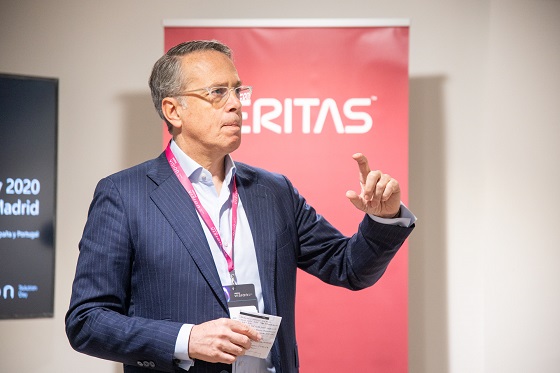 José Manuel Petisco, director general de Veritas para España y Portugal, durante el Vision Solution Day. José Manuel Petisco, director general de Veritas para España y Portugal, durante el Vision Solution Day.