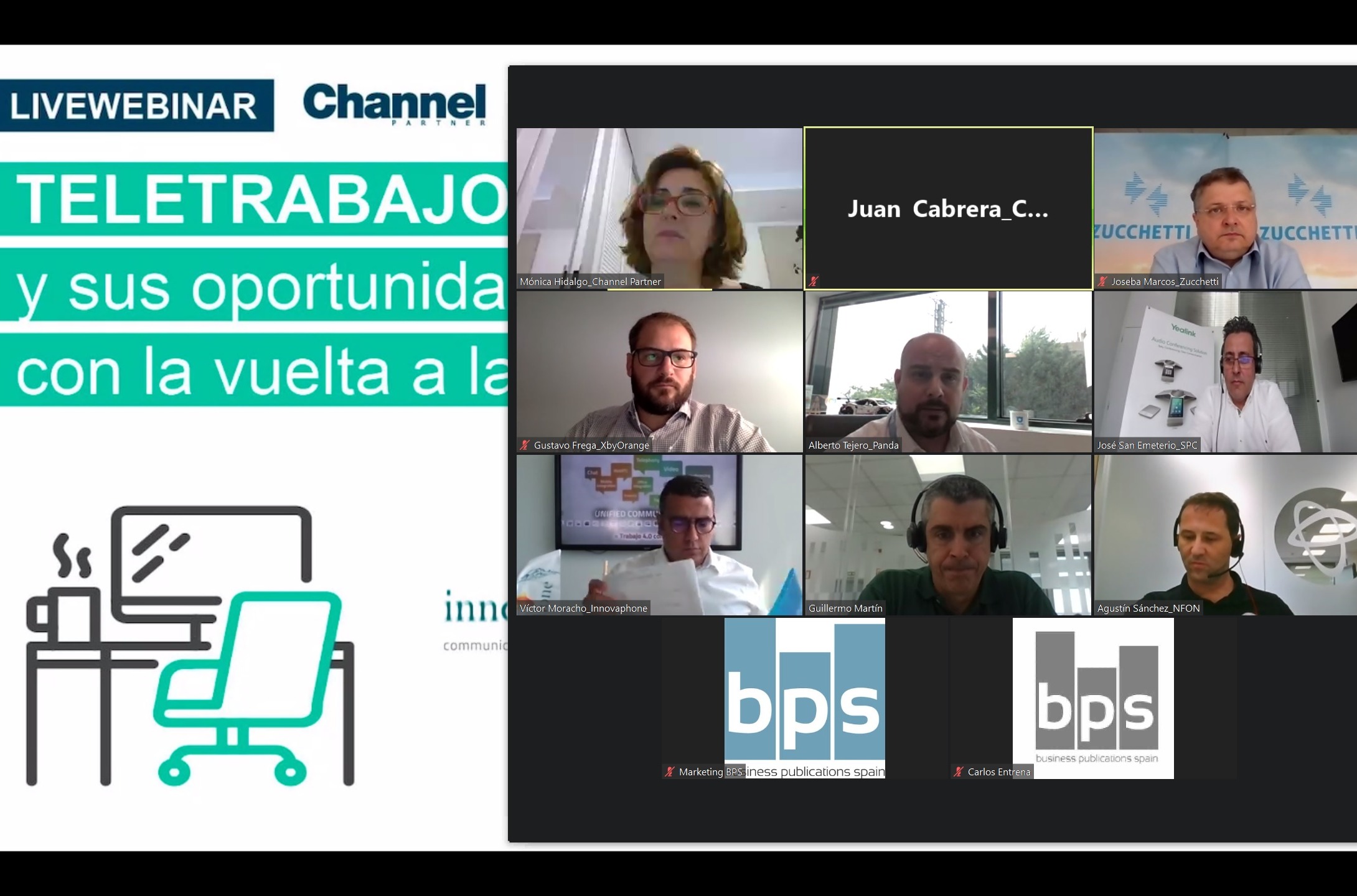Webinar sobre teletrabajo en CHANNEL PARTNER (julio 2020). Webinar sobre teletrabajo en CHANNEL PARTNER (julio 2020).