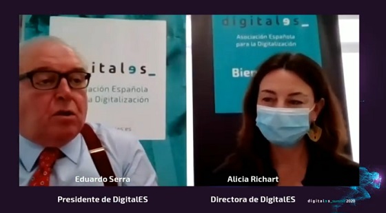 Presentación de DigitalES Summit 2020. Eduardo Serra y Alicia Richart. Presentación de DigitalES Summit 2020. Eduardo Serra y Alicia Richart.
