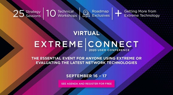 Extreme Connect Virtual: 16 y 17 de septiembre. Extreme Connect Virtual: 16 y 17 de septiembre.