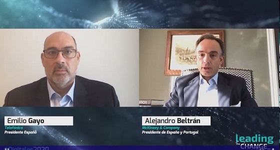 Charla de Emilio Gayo, Telefónica España, con Alejandro Beltrán, McKinsey en DigitalES 2020. Charla de Emilio Gayo, Telefónica España, con Alejandro Beltrán, McKinsey en DigitalES 2020.