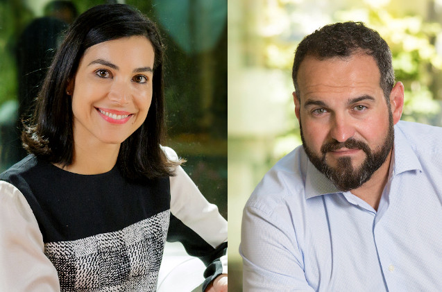 Carolina Castillo y Santiago Oller, de Microsoft. Carolina Castillo y Santiago Oller, de Microsoft.