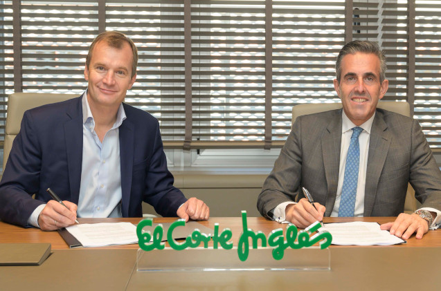 Firma del acuerdo entre El Corte Inglés y MásMóvil. Firma del acuerdo entre El Corte Inglés y MásMóvil.