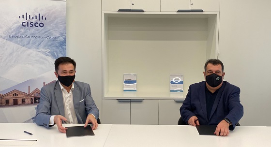 Ernesto Gasco, Alto Comisionado para la Lucha contra la Pobreza Infantil, y Andreu Vilamitjana, director general de Cisco España. Ernesto Gasco, Alto Comisionado para la Lucha contra la Pobreza Infantil, y Andreu Vilamitjana, director general de Cisco España.