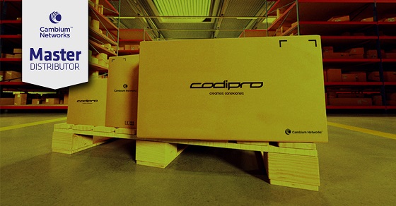 Cambium Networks comercializa sus redes de 60 y 28 Ghz con Codipro. 