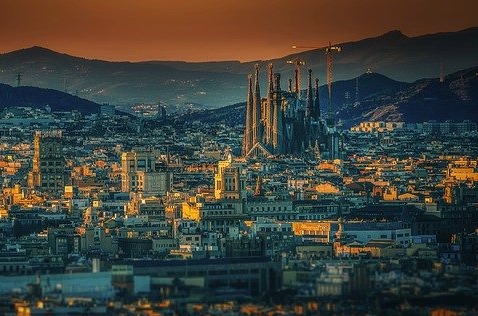 Panorámica de Barcelona. 