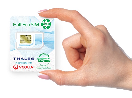 Tarjeta SIM hecha de frigoríficos reciclados. Tarjeta SIM hecha de frigoríficos reciclados.