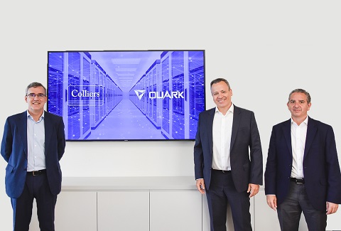 De izquierda a derecha: Mikel Echavarren, CEO de Colliers, Ricardo Abad y Manuel Gallego, ambos Managing Director de Quark. De izquierda a derecha: Mikel Echavarren, CEO de Colliers, Ricardo Abad y Manuel Gallego, ambos Managing Director de Quark.